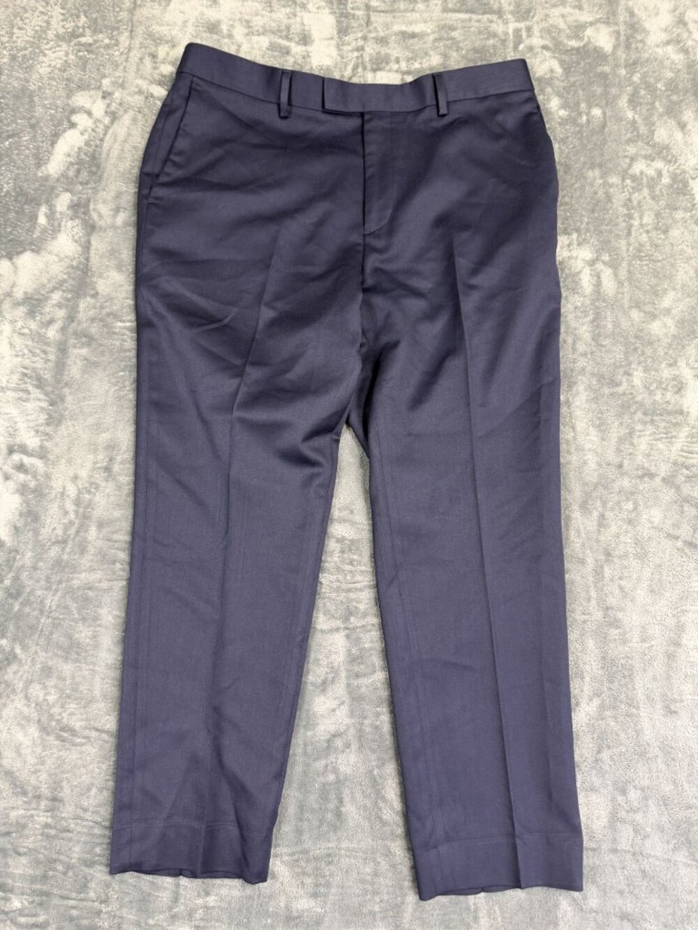Banana Republic Mens Navy Tailored Fit Dress Pants 36x30 Polyester Blend